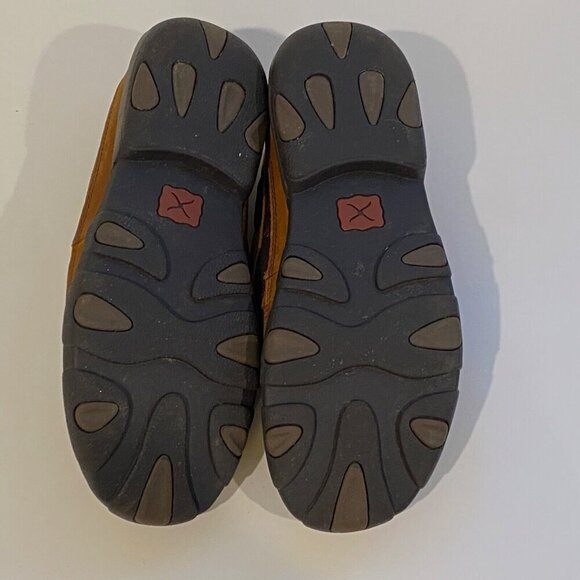 Twisted X Oiled Saddle Driving Moccasins Mens Size 7.5 Slip On Leather MDMS017 - Picture 9 of 11